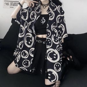 Koszula houzhou goth koszulka kobiety vintage gotycka gotycka latem 2022 Moda Czarny krótki pół rękawie HARAJUKU BLUSE Kobieta Dropshipping