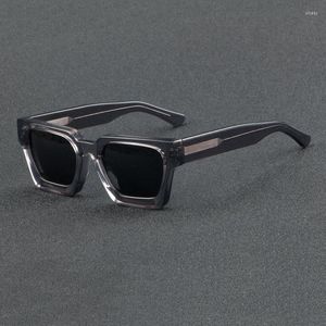 Okulary przeciwsłoneczne Najwyższej jakości spolaryzowana rama ręcznie robiona octate mężczyźni okulary Uv400 goggle na zewnątrz jazda okularami słonecznymi kobiety