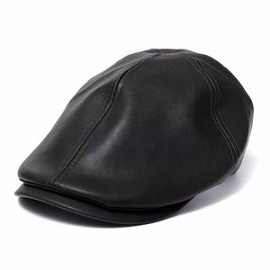 Cappellino da uomo in edera in ecopelle Bunnet Newsboy Beret Cabbie Gatsby Flat Golf Hat245a