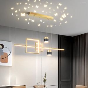 Pendant Lamps LED Lamp Nordic Modern Minimalist Restaurant Romantic Starry Sky Top Coffee Table Bar Loft Decor Touw