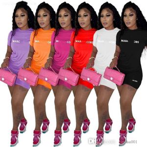 2023 Women Letter Printed Tracksuits Two Piece Shorts Set Summer Sexy Short Sleeve Tops And Casual Shorts Suits Plus Size Clothing