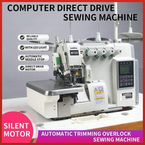 Machines 700 Computer Direct Drive Fourthread Fivethread Industrial Overlock Sewing Machine 6000 Stitches/min550w2005500r/min