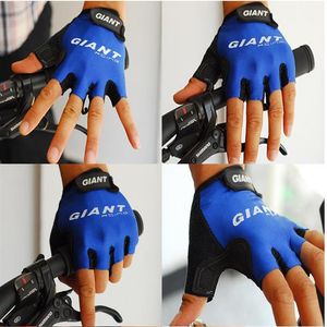 Fashion- Bike Gloves Giant Half Finger Cycling Gloves MTB Bicycle Fashion Road Motocross Outdoor Gloves Guantes Ciclismo M-XL 3Col284U