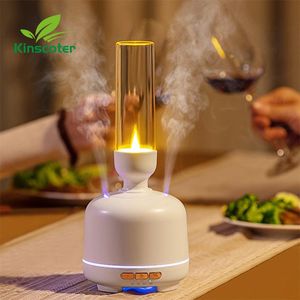 Cihazlar Elektrikli Aroma Uçucu Yağ Difüzör Hava Nemlendiricisi Ultrasonik Lüks Mum Aydınlatma Lambası Mist Maker Ev