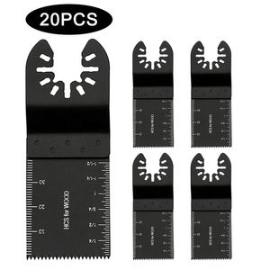 ZAAGBLADEN 20PCSマルチツールブレードのリノベーターは、パワー往復用の木本ツールのアクセサリーのための切断DICを振動させるブレードを見ましたカッター