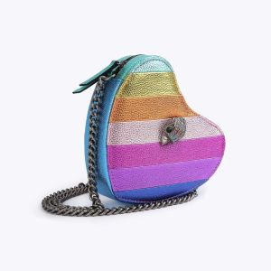 Kurt Geiger Kensington Designer Bags Mini Heart Chains sac de luxe femme crossbody purse zipperハンドバッグ5aレベル小さなメッセンジャーすべての結婚式のイブニングバッグ