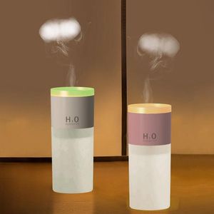 Apparater 500 ml hemläkande rök ring elektrisk luft luftfuktare USB tyst ultraljud aromaterapi vatten diffusor med färgglad ledlampa
