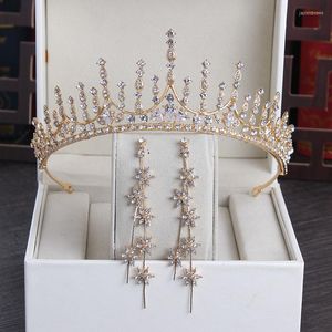Headpieces The Bridal Tiara Crown 18th Birthday Super Fairy Wedding Dress Atmospheric Ornament 2023