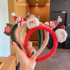 Hair Accessories Christmas Hairbands Cute Girls Hoop Bands Santa Claus Elk Snowman Party Headband Gifts Headdress