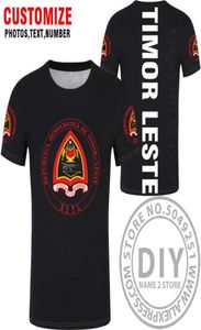 EAST TIMOR T-Shirt nach Maß Name Nummer TMP T-Shirt Nationalflagge Portugiesische Republik TP Leste College Print PO Kleidung X6102483