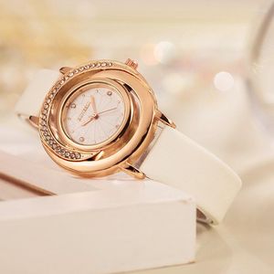 Wristwatches Watches For Women 2023 Selling Products Ruby Rhinestones Luxurious Gold Exquisite Elegant
