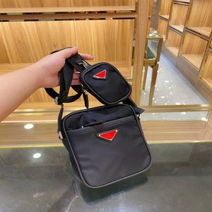 Luxury Designer Wallets Mens and Women's Crossbody Bag Shoulder Bags Mini Size High Quality Solid Color Black Unisex with Poc267y