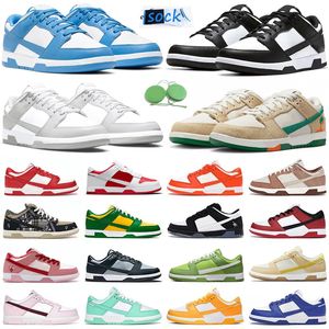 Herr Dam Skor Sneaker Candy Panda Vit Svart UNC Blå Grå Dimma Foton Dust Syracuse Kermit Triple Pink Oliv Candy Plattform Herr Trainers Sports Sneakers Sko