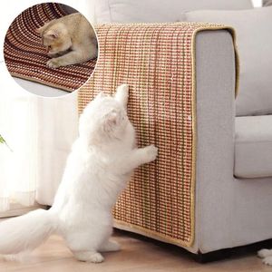 Dostarcza Sisal Cat Scratcher Mat Mat Cat Scratch do wyostrzenia paznokci Scraper Cats Toys Krzesło Sofa Meble Protector Narzędzia do wspinaczki