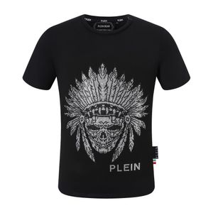 PLEIN BEAR T SHIRT Mens Designer Magliette Marchio di abbigliamento Strass PP Teschi Uomo T-SHIRT GIROCOLLO SS SKULL Maglietta Hip Hop Top Tees 161278