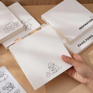 Notatniki Creative White Square Notebook Proste czasopismo uczniów biuro szkolne codzienne planner do listy sieci puste strony czasopisma