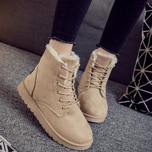 ブーツ女性プラスサイズ43スノーブーツ冬の靴暖かい足首ボタスムージャーぬいぐるみ女性WSH3132BOOTS