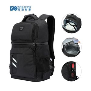 Denuoniss Insulated Picnic Backpack Thermoビールクーラーバッグ女性用サーマルバッグ2コンパートメント屋外ハイキングC298p