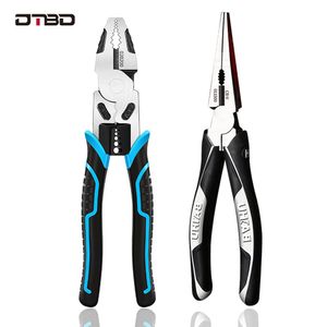 Screwdrivers DTBD Industrial Grade Wire Pliers Stripper Crimper Cutter Needle Nose Nipper Wire Stripping Crimping Multifunction Hand Tools