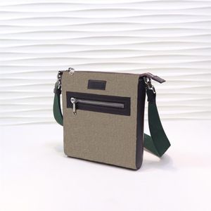 Klasyczna mini rozmiar torby komunikatorów brązowe szare płótno ze skórzaną męską torbą na ramię z pudełkiem luksusowe torebki torebki crossbody213x