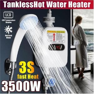 ヒーターApplianCeTankless Water Heater Faucet Shower Instant WaterheaterElectrictap加熱インスタント湯たんぽやバスルーム