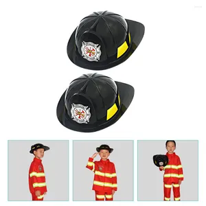 Motorcykelhjälmar 2 datorer Fireman Party Hatts Toys Adults Hushållen Fire Truck Child Safety Preteny Kids