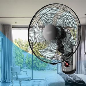 Fãs fãs de controle remoto ventilador de ventilador de ventilador de ar amplo controle remoto controle preto cinco lâminas de ventilador LED Exibição cronometrável