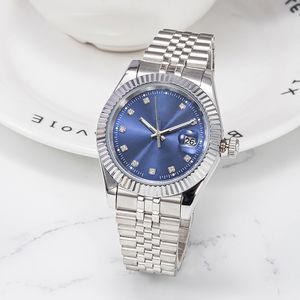 豪華なメンズオートマチックメカニカルウォッチ41mm 904 Lすべてのステンレス鋼ウォッチ女性の36 mmオートマチックウォッチスーパーブライトサファイア防水時計モントレデクルス