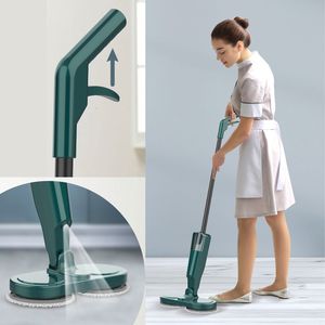 MOPS Electric Spin MOP家庭用水スプレーMOPウェットおよびドライマルチファンクヘルドハンドヘルドコードレスモップUSB充電セルフクリーニングツール230512