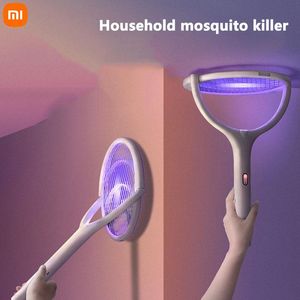 Accessories Xiaomi 2022 5 In1 Electric USB Rechargeable Mosquito Electric Mosquito Swatter Killer Lamp Multicunctional Adjustable Bug Zapper