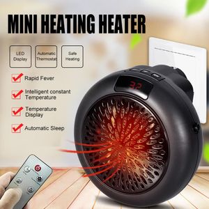 Heizungen 900W Elektrische Heizung Fernbedienungssteuerung Konstante Temperatur Timer Mini Lüfterheizung Home Office Room Heizung Handheld Luftheizung Heate