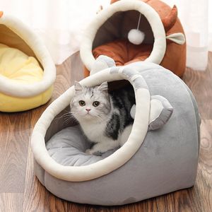 Mats Cute New Cat House Kitten Basket Small Dog Pillow Lounger Cat Bed Mats Cave Puppy Bed Cushion Pet Nest House Supplies For Cats