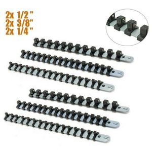 Contactdozen 3/6st Wall Wrench Organizer Socket Rack Set 1/4 