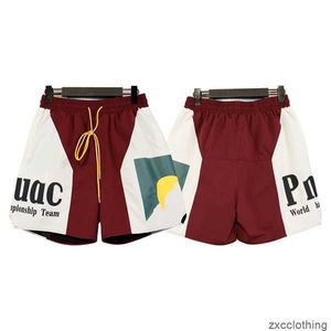 shorts masculinos verão nova letra do sol imprimindo bloco de cores esportes de tendência casual calça de praia masculina correndo de tamanho interno de tamanho solto s-xl yy 4r0z