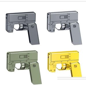 Gun Toys Moqis1Pcs Upgraded Secondgeneration Ic380 Cell Phone Lifecard Folding Toy Pistol Handgun Card With Soft S Alloy Sho Dhmcr