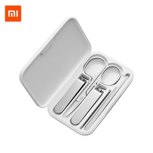 Boormachine Xiaomi Mijia Nail Clippers Tool Set 5pcs Pedicure Care Clippers Earpick Nail File Professional Beauty Tools Nail Cutter Trimmer