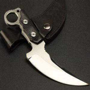 Top Quality Karambit Indonesian Machete S35VN Satin Blade Self-defense Tactical Survival Hunting Tool Outdoor Camping Hiking Survi164m