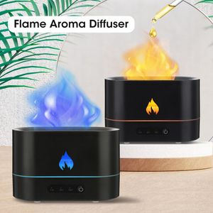 Humidifiers Home Flame Aroma Diffuser Lamp Mute Ultrasonic Aromatherapy Nebulizer Air Humidifier USB Essential Oil Diffuser Water Mist Spray