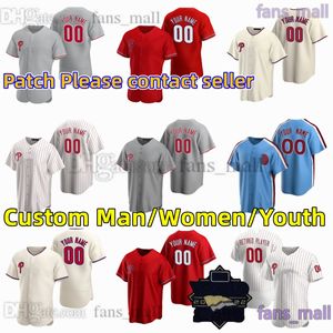 3 Bryce Harpe S-6XL Custom Baseball Jersey 7 Trea Turner 17 Rhys Hoskins Nola Realmuto Bohm Wheeler Castellanos Stott Segura Syndergaard Utley Schmidt Jersey