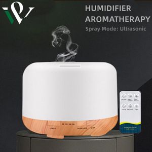 Humidifiers 500ml Electric Aroma Diffuser Air Humidifier Aromatherapy Humidifiers Diffusers Ultrasonic Cool Mist Maker Fogger LED Lamp Mist