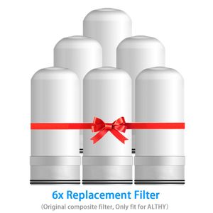 Apparater Keramiska ersättningsfilter för Althy Tap Water Filter Purifier Behåll alkaliska mineraler Ta bort luktklor
