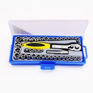 KONTAKTDOZEN 38 I 1 Moment Skiftnyckeluttag 3/8 tum/Metrisk spärrdrivrutin Socket Wrench Tool Set Kit Trox för bilreparation Handverktygssats