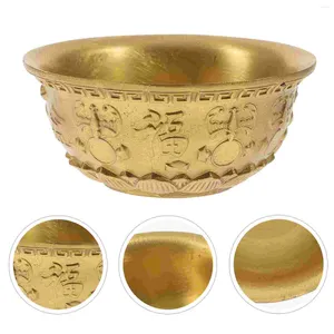 Bowls Decorative Basin Adorno Para Mesa Housewarming Gift Brass Statue Copper Figurine Home Bowl Bath Tibetan Singing