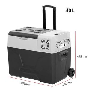 Lodówka mini samochodowa lodówka lodówka lodówka 12V/24 V DC 110240V AC przenośna chłodnica 20L50L do kempingowego piknikowego baru przyczepy kempingowej