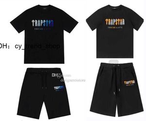 Sales Men's T Shirts Spring Summer Trapstar Sports Short Sleeve Suit Män Kvinnor Högkvalitativa Gymträningskläder Leisure T-shirt Streetwear1