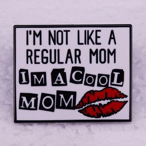 Accessori per cartoni animati Non sono come una mamma Regar Cool Red Lip Mother Pin Badge Simpatici film Giochi Spille smaltate dure Raccogli Metal Drop Del Dhoh9