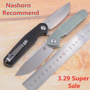 Messen Sitivien ST102 Real D2 Steel Ball Bearing Flipper Folding G10 Camping Hunting Kitchen Survival Outdoor EDC Tool Utility Knife