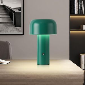 Bordslampor Nordisk designer svamp bärbar trådlös laddningsläsning LED -belysning Bedside Night Light Lamp för sovrummet