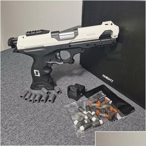 Gun Toys 2022 New Knight Shell Ejection Blaster Toy Pistol Soft Shooting Model Launcher Per Adts Ragazzi Bambini Outdoor Dh73F