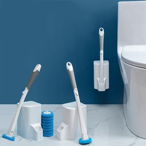 ブラシバスルーム使い捨てトイレブラシクリーニングデッドアングルを交換するブラシトイレブラシの家庭用クリーニングアーティファクトセット